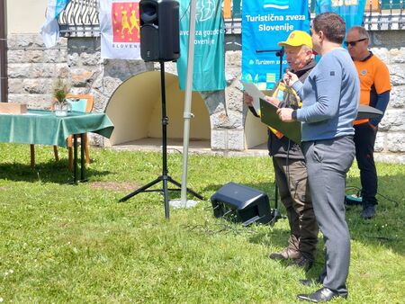 Pobudnik pospisa svečane listine, predsednik Komisije za evropske pešpoti v Slvoeniji Jože Prah